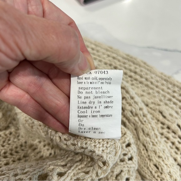 Italian Made Cotton Knit Slouchy Sweater - Picture 7 of 8